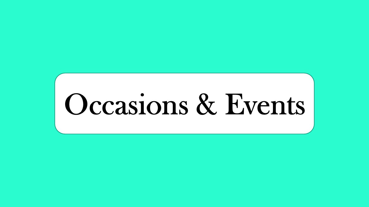 Special Occasion & Events