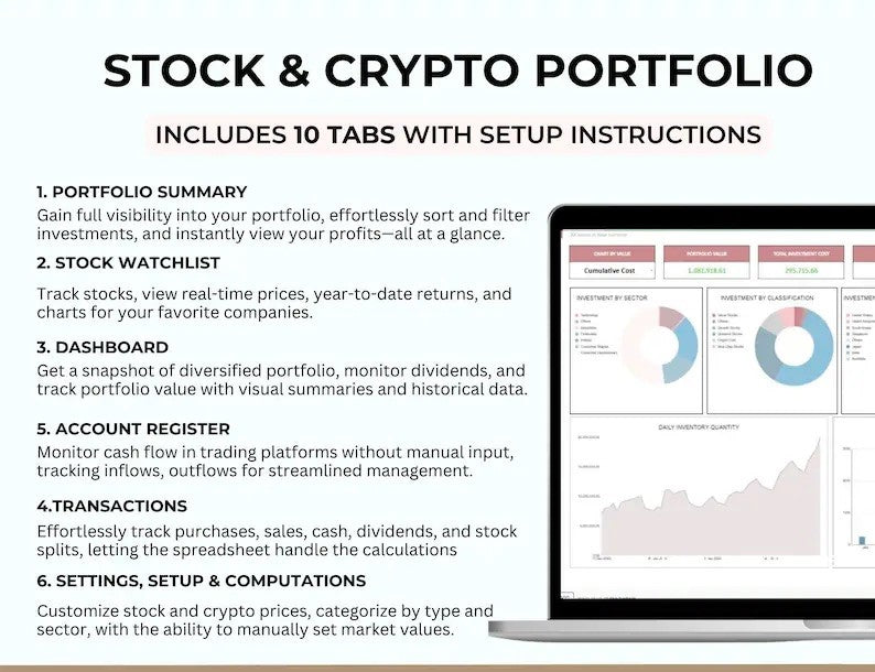 Investment Tracker | Google Sheets Template